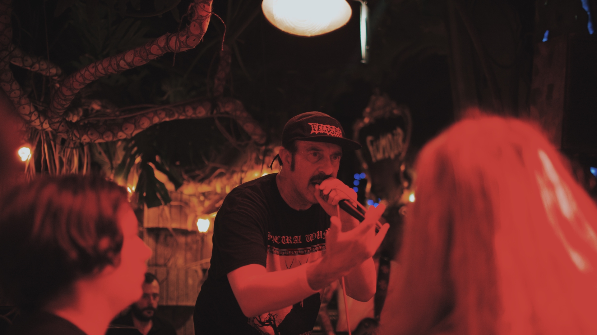 LE CHANTEUR DE FELDSPAR AU SECOND PLAN